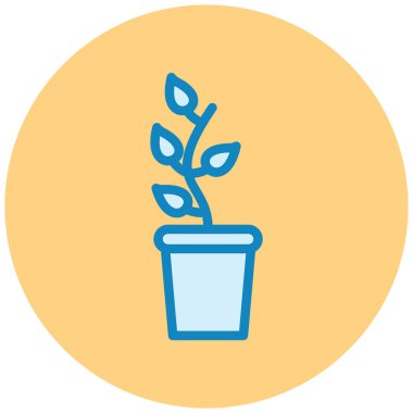 Bitki. Web simgesi basit tasarım