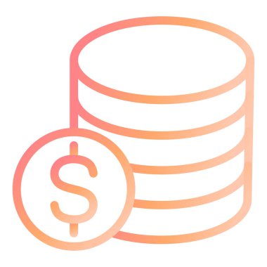 Bozukluklar. Web simgesi basit illüstrasyon