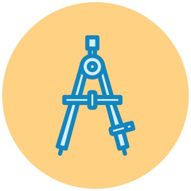 Pusula. Web simgesi basit illüstrasyon