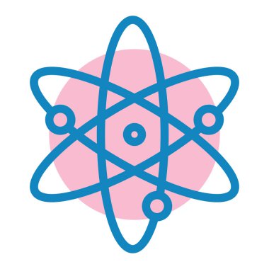 atom. Web simgesi basit illüstrasyon