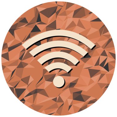 Kablosuz ağ simgesi. düz dizayn. vektör illüstrasyonu.