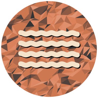 Dairesel bir simgenin vektör illüstrasyonu