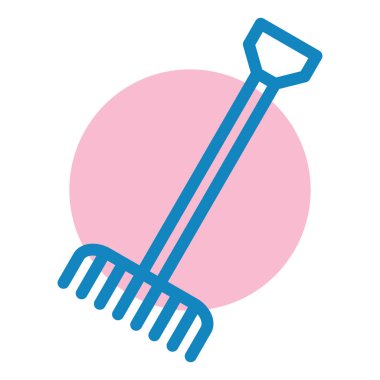 Tırmık. Web simgesi basit illüstrasyon