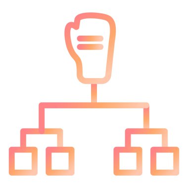 kutu turnuva simgesi, vektör illüstrasyonu basit tasarım