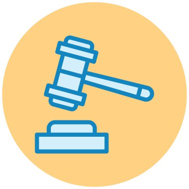 Açık arttırma. Web simgesi basit illüstrasyon