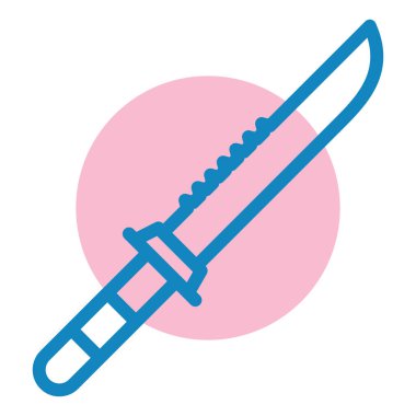 Bıçak. Web simgesi basit illüstrasyon