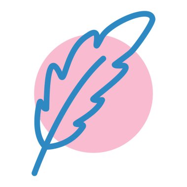 Tüy. Web simgesi basit illüstrasyon