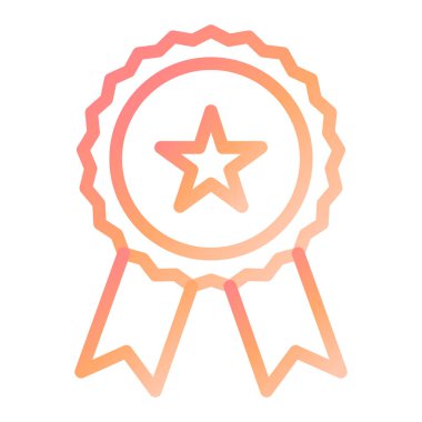 Rozet. Web simgesi basit illüstrasyon 