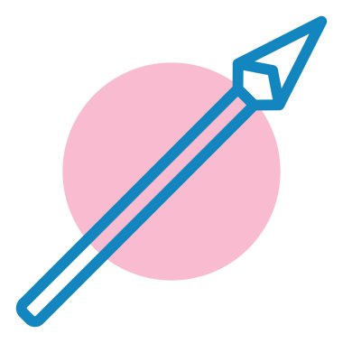 Roket. Web simgesi basit illüstrasyon