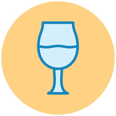 Şarap. Web simgesi basit illüstrasyon