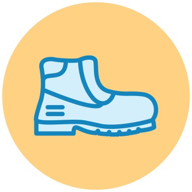 Ayakkabı. Web simgesi basit illüstrasyon