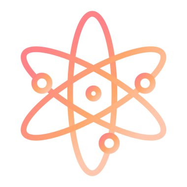 Atom bombası. Web simgesi basit illüstrasyon 