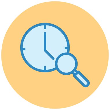 Saat. Web simgesi basit illüstrasyon