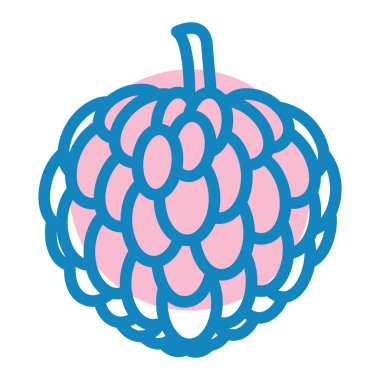 Ahududu simgesinin vektör çizimi