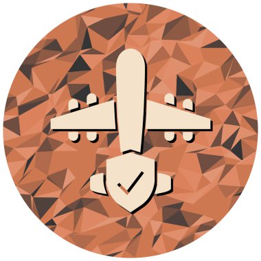 uçak ikonu vektör illüstrasyonu