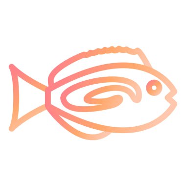 Mavi Tang. Web simgesi basit illüstrasyon 