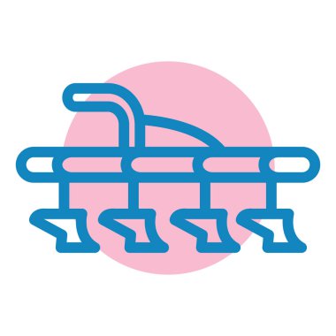 Renkli elementlerin vektör çizimi