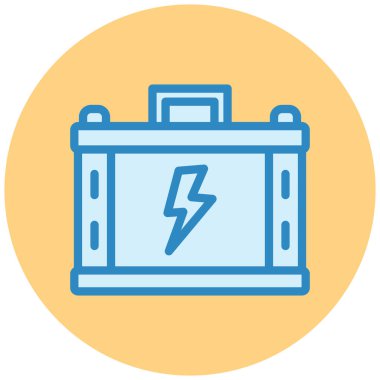 Pil. Web simgesi basit illüstrasyon