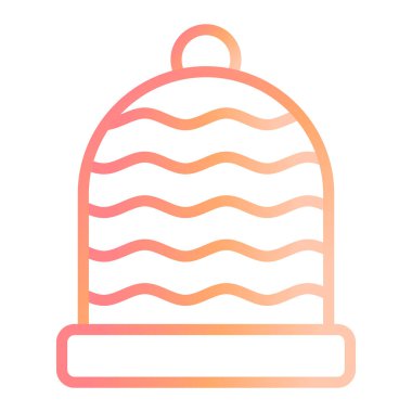 Noel topu ikonu vektör illüstrasyonu