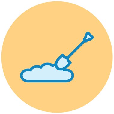 Kürek. Web simgesi basit tasarım