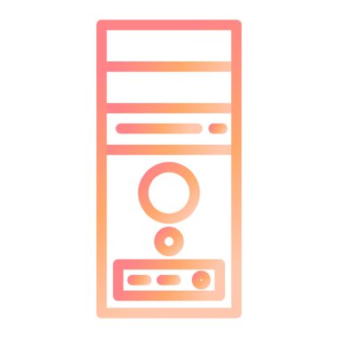 İşlemci. Web simgesi basit illüstrasyon 