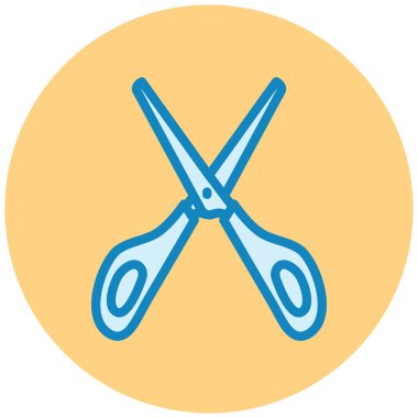 makas simgesi vektör illüstrasyonu