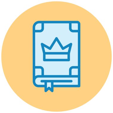 Kitap ve kitap simgesinin vektör illüstrasyonu