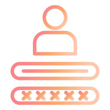 Kimlik. Web simgesi basit illüstrasyon 