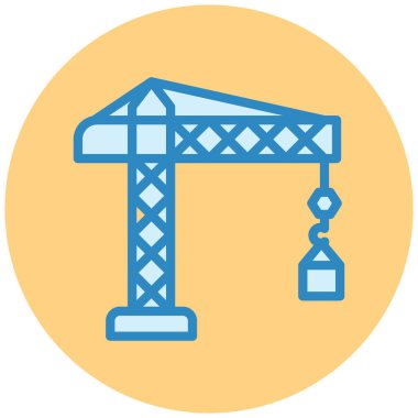 Vinç. Web simgesi basit illüstrasyon