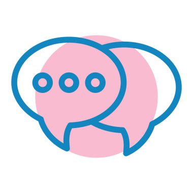 Sohbet kabarcığı vektör illüstrasyonu