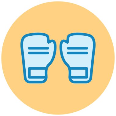 Kutulu eldivenler. Web simgesi basit illüstrasyon