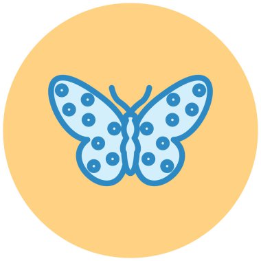 Kelebek. Web simgesi basit illüstrasyon