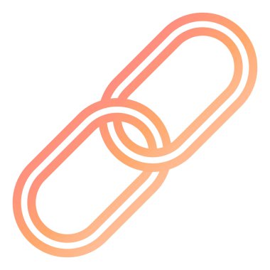 bağlantı web simgesi, vektör çizim