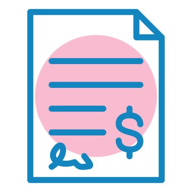 Fatura. Web simgesi basit illüstrasyon