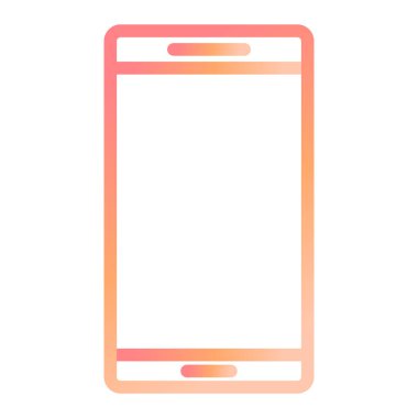 Cep telefonu. Web simgesi basit illüstrasyon 