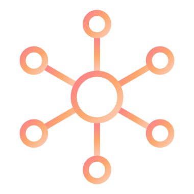 Molekül vektör simgesi modern basit tasarım