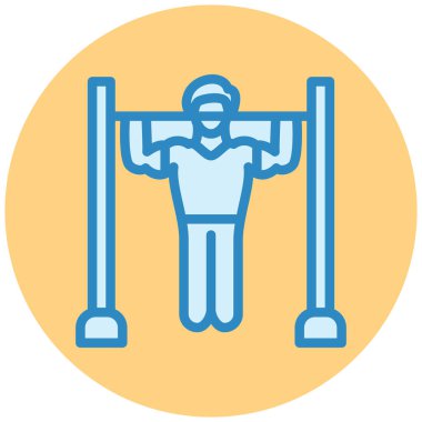 Crossfit Man 'in vektör çizimi