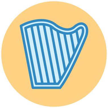 Müzik. Web simgesi basit illüstrasyon