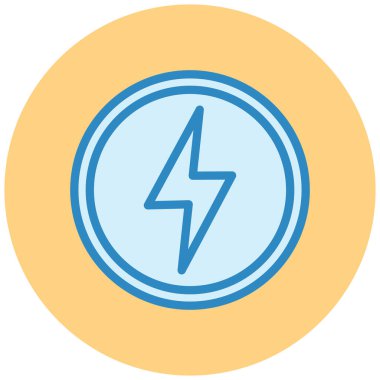 enerji vektörü simgesi modern illüstrasyon