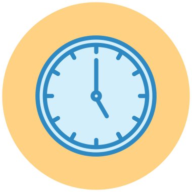 Saat. Web simgesi basit illüstrasyon