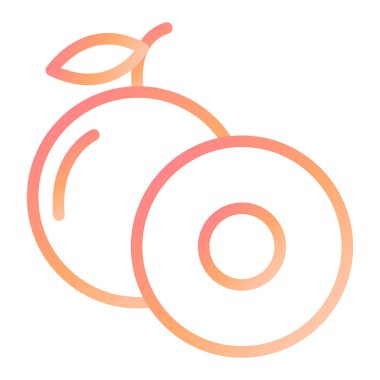 Longan. Web simgesi basit illüstrasyon 