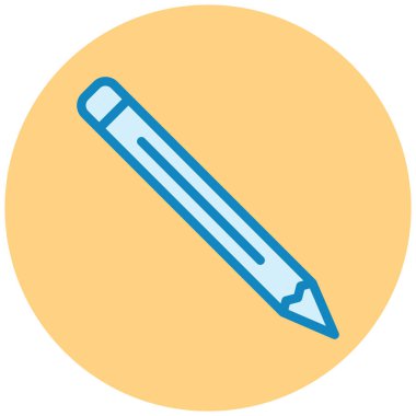 Kalem. Web simgesi basit illüstrasyon