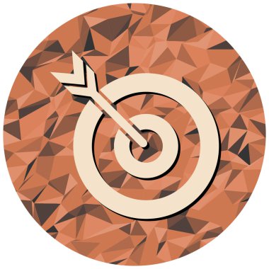 hedef simge, vektör illüstrasyonu