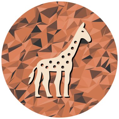 zürafa, hayvan, hayvanat bahçesi, vahşi yaşam, hayvanlar, fauna, vektör illüstrasyonu