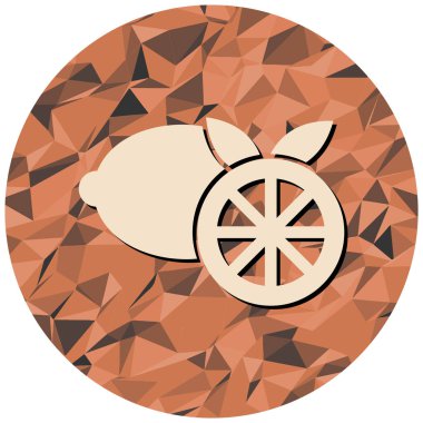 Tek bir limonun vektör çizimi