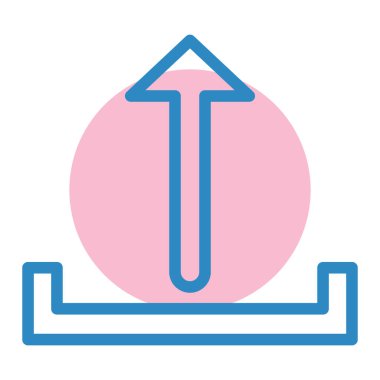 Yükle. Web simgesi basit illüstrasyon