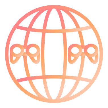 Küresel Oyun. Web simgesi basit illüstrasyon 