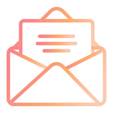 Zarf. Web simgesi basit illüstrasyon