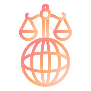 Diplomasi. Web simgesi basit illüstrasyon 