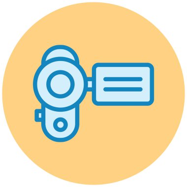 Kamera. Web simgesi basit illüstrasyon